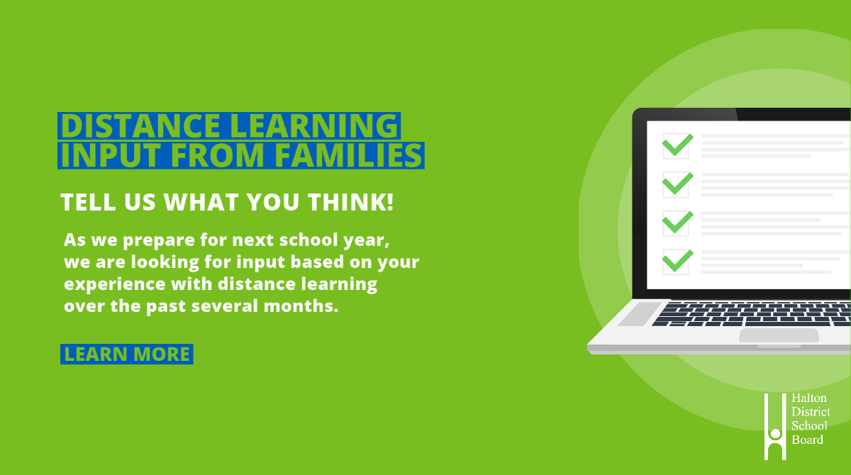 HaltonDSB's tweet photo. In response to requests from HDSB families, we have extended the Distance Learning &amp; Well-Being survey to provide families with an additional week to provide input. 

The survey will now remain open until Friday, July 3. https://t.co/s8Rl2IawMq