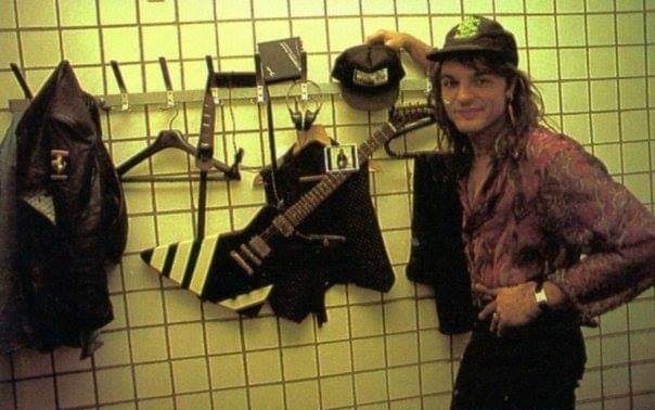Matthias Jabs- lead guitar, occasional rhythm guitar ('78 - present)- previously the youngest member- guitar obsessed, owns a guitar shop- responsible for more "metal" direction after he joined- usually plays explorers- concerning love for animal print & stripes- goofball