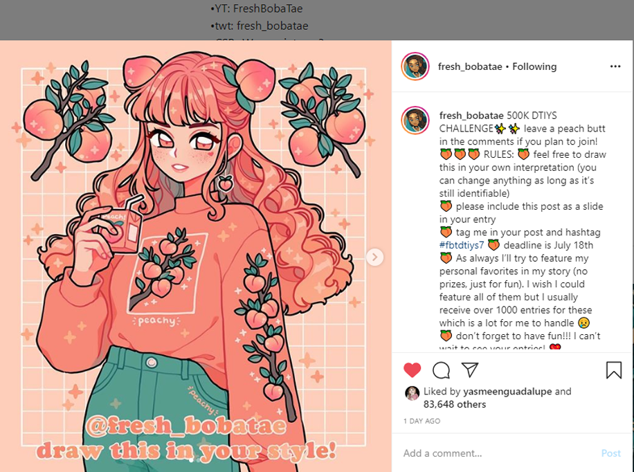 JEmeneau's tweet photo. She's finished! #dtiys from fresh_bobatae on instagram. #fbtdtiys7 #peach https://t.co/9E2fF0wIFN