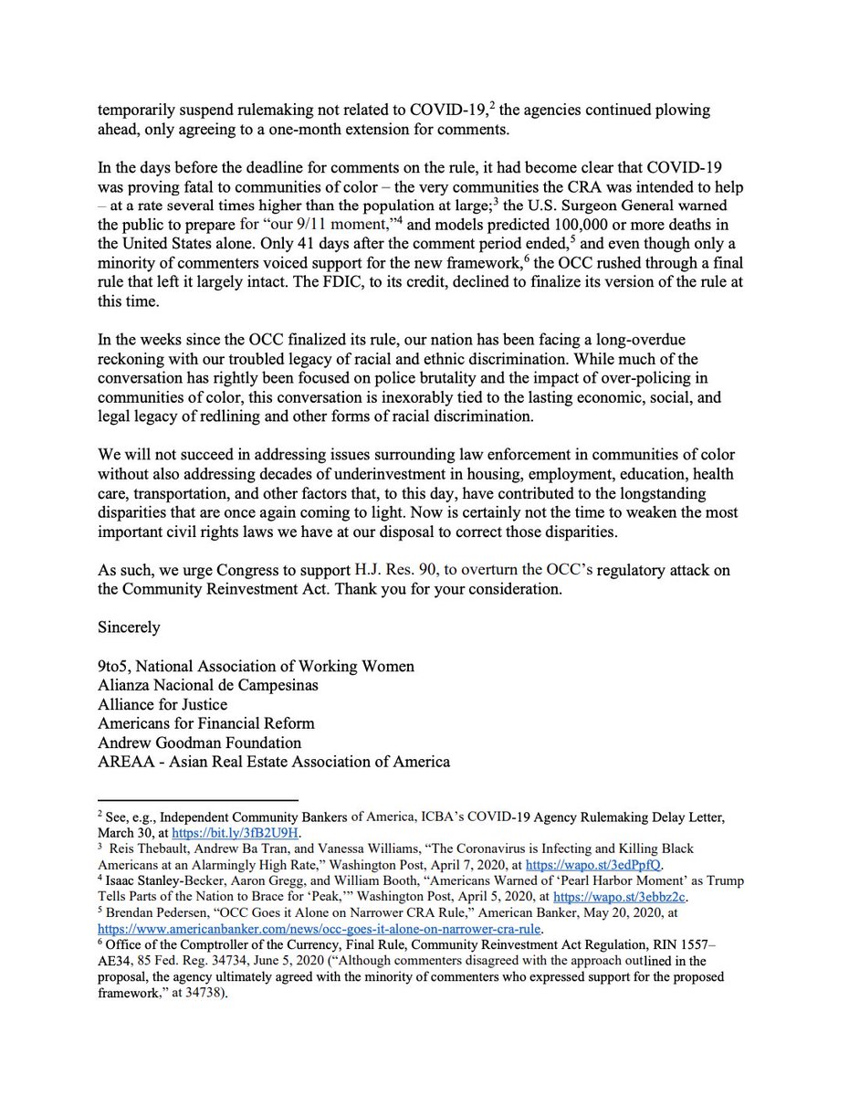 Screenshot of page 2 of our letter. The full text is available at the link in the original tweet.