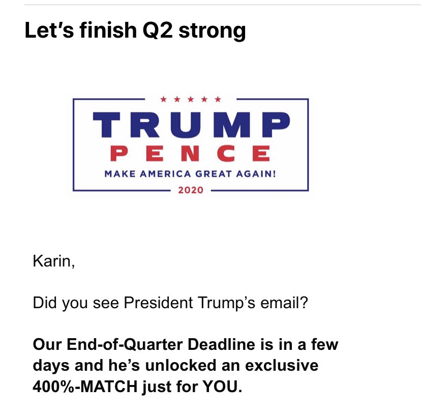 Karin_in_CA's tweet photo. Nothing like getting a Q email from the President... #Q2Strong #Trump2Q2Q https://t.co/vkC6MhiQx6