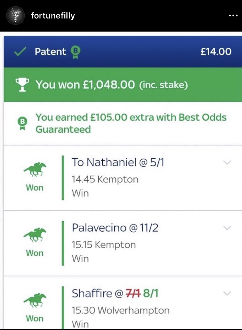 formwiseracing's tweet image. MEMBERSHIP GIVEAWAY 

We’re giving away a one month premium sub

Simply FOLLOW &amp;amp; RETWEET THIS 

Winner picked Tue 30th 8PM 

Now 45/49 Profitable Months 

34% ROI 

Jun P/L +65 Points Profit 

FORTUNEFILLY.COM