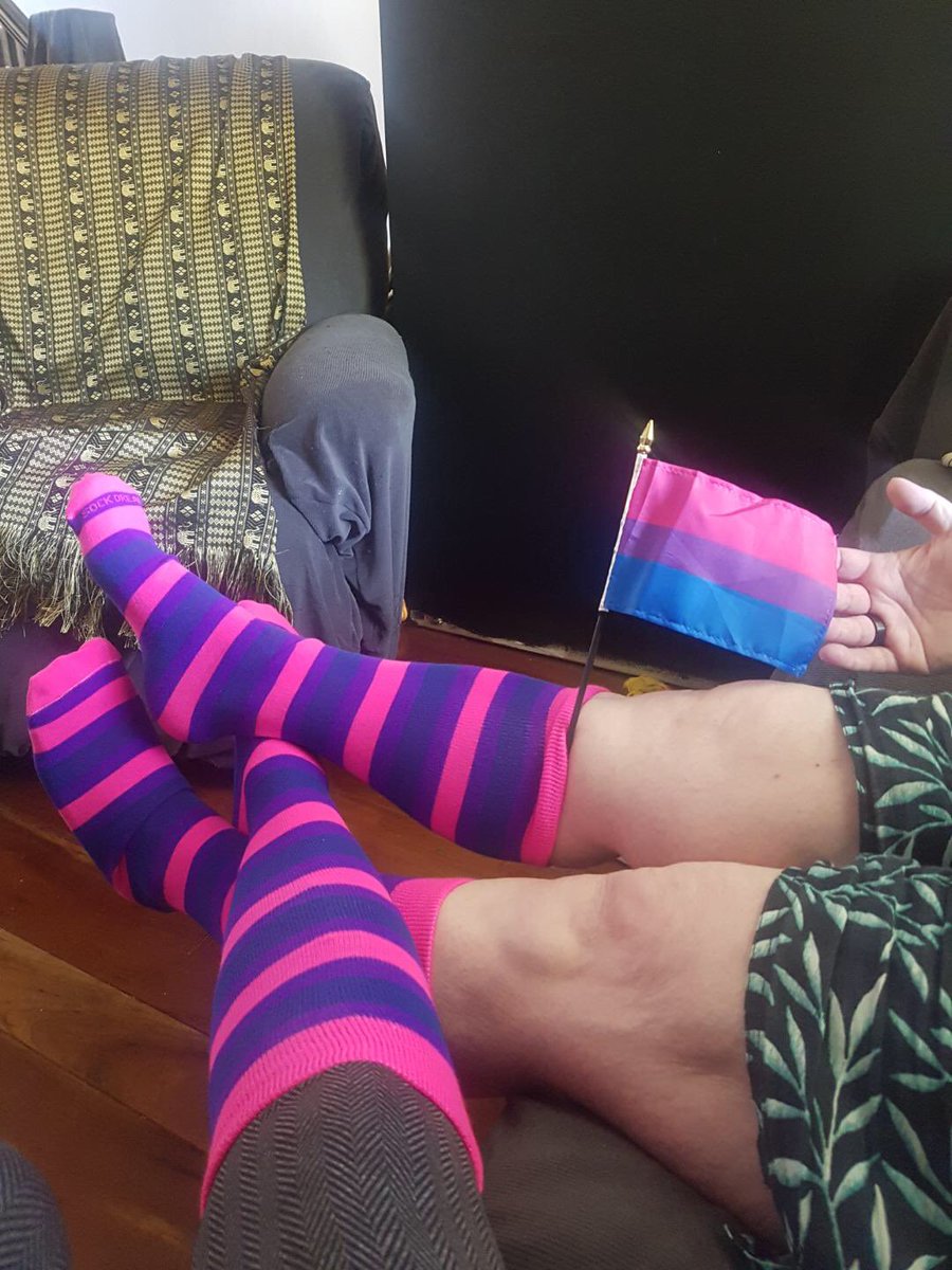 Happy Pride! Sharing my Bi Pride colours!