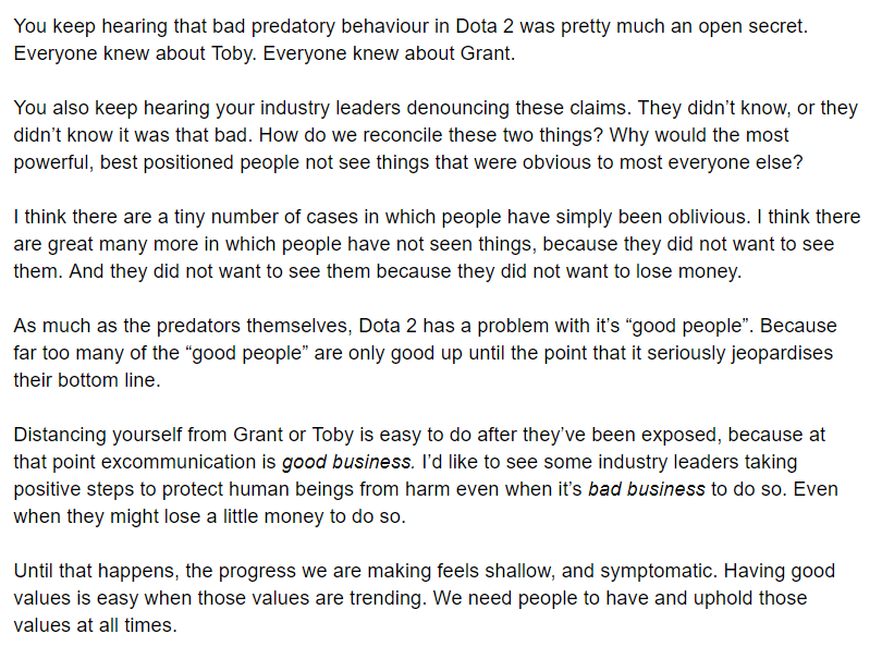 scantzor's tweet image. There is a thing I have been wanting to say all week that I have not yet said. I have not yet said it because I worry it is one step too far. One step more than what people are ready to hear. It will be too polarising. 

Nevertheless, this conversation needs to happen.
