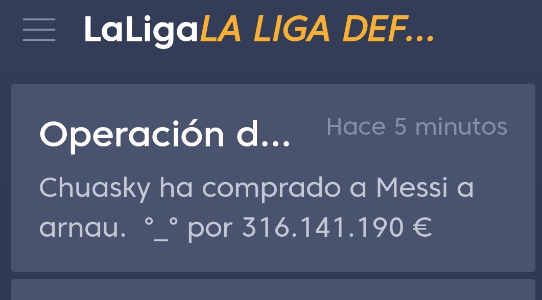 Chuaskys's tweet photo. @FantasyLaLiga ojo al "clausulazo" 🥴🥴🥴 para tener al mejor hay que rascarse el bolsillo. 🐏🔵🔴🔵🔴 https://t.co/02w6vhuEpi