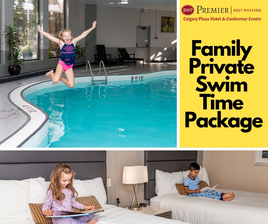 CalgaryPlaza's tweet photo. Unwind and have fun with your family this summer with a completely private swim hour at the Calgary Plaza Hotel!

Package includes: 
-One night stay
-Private family swim for one hour
-In room movie &amp; basket snacks
https://t.co/7ExrFmibsH https://t.co/gT0vqRP68g