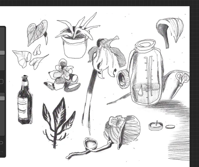 drawing things around the flat 