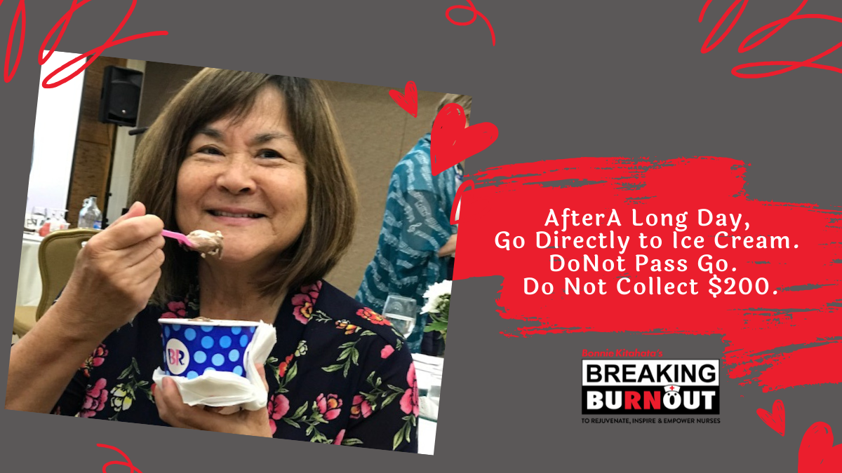 If the first thing that you do when you get home from a stressful day at the hospital is head for the ice cream in the freezer, you're not alone - and it's OK! Check out why in my latest blog post. bit.ly/2BdLTUu
#breakingburnout #stressrelief #indulge