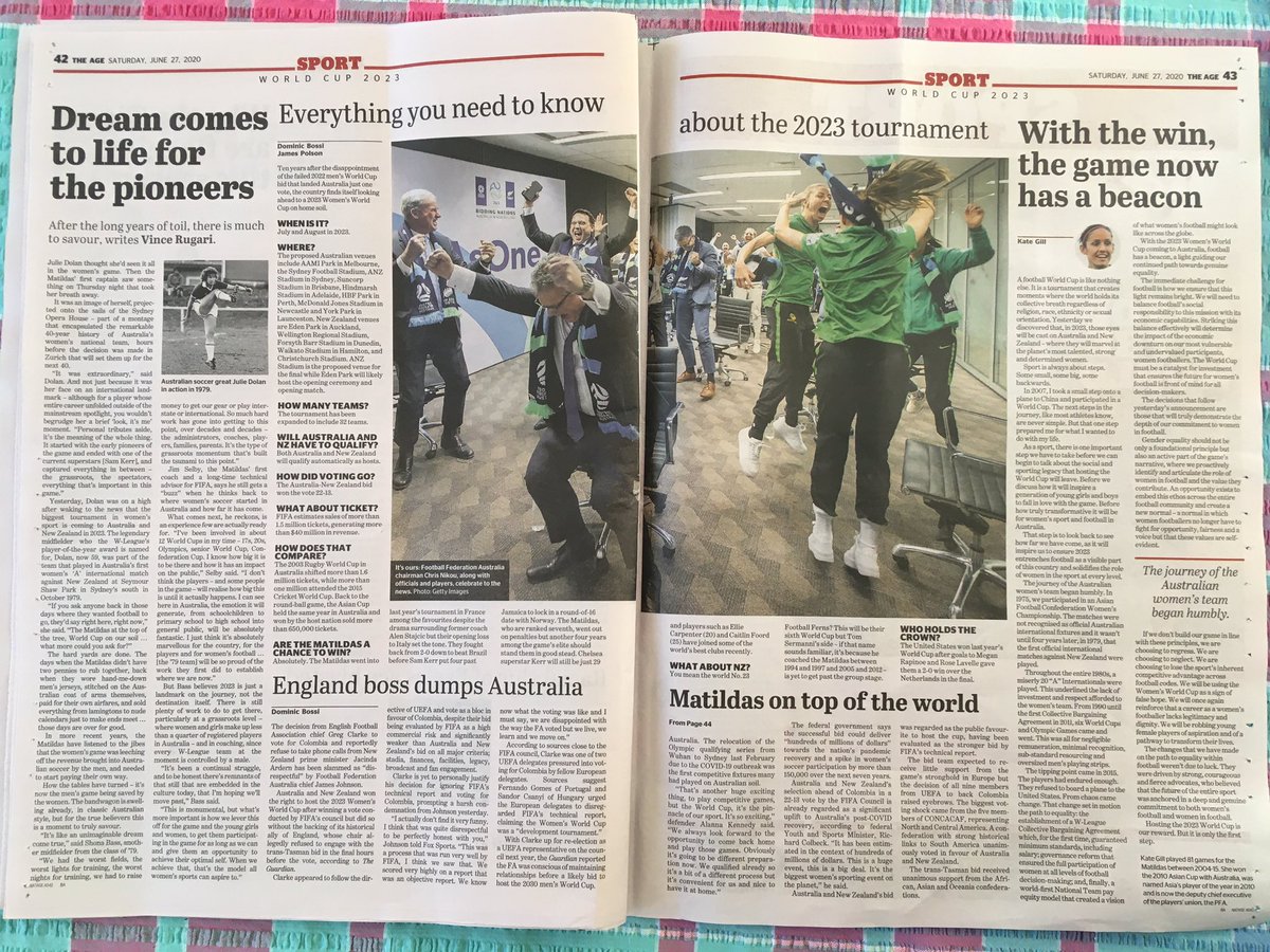 sebth's tweet image. Great coverage across all outlets and platforms today. Let’s see more of this going forward - it’s the very least the game deserves #WWC2023 #AsOne