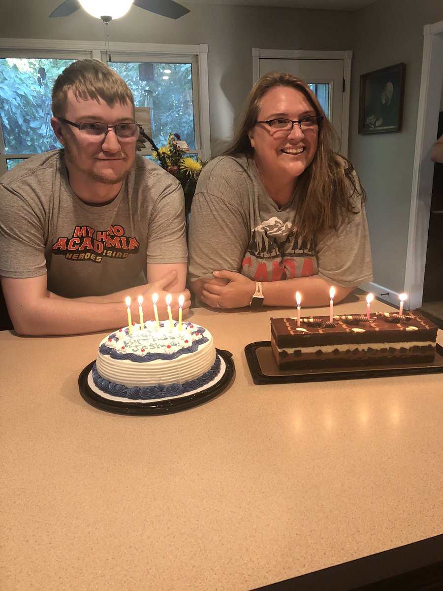 williamsrus5's tweet photo. My son was my birthday present 20 years ago today. He has always kept me laughing! (The stinker blew my candles out!) #blessedmom #anotheryearblessed #sonlife https://t.co/N2qgWt26bS