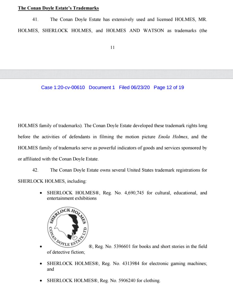 Oh, and because there's not enough rent-seeking and free-riding by the descendants of a long-dead author, they're also using this case to try and use trademark law to indefinitely extend their right to further suck in money while creating nothing of value.