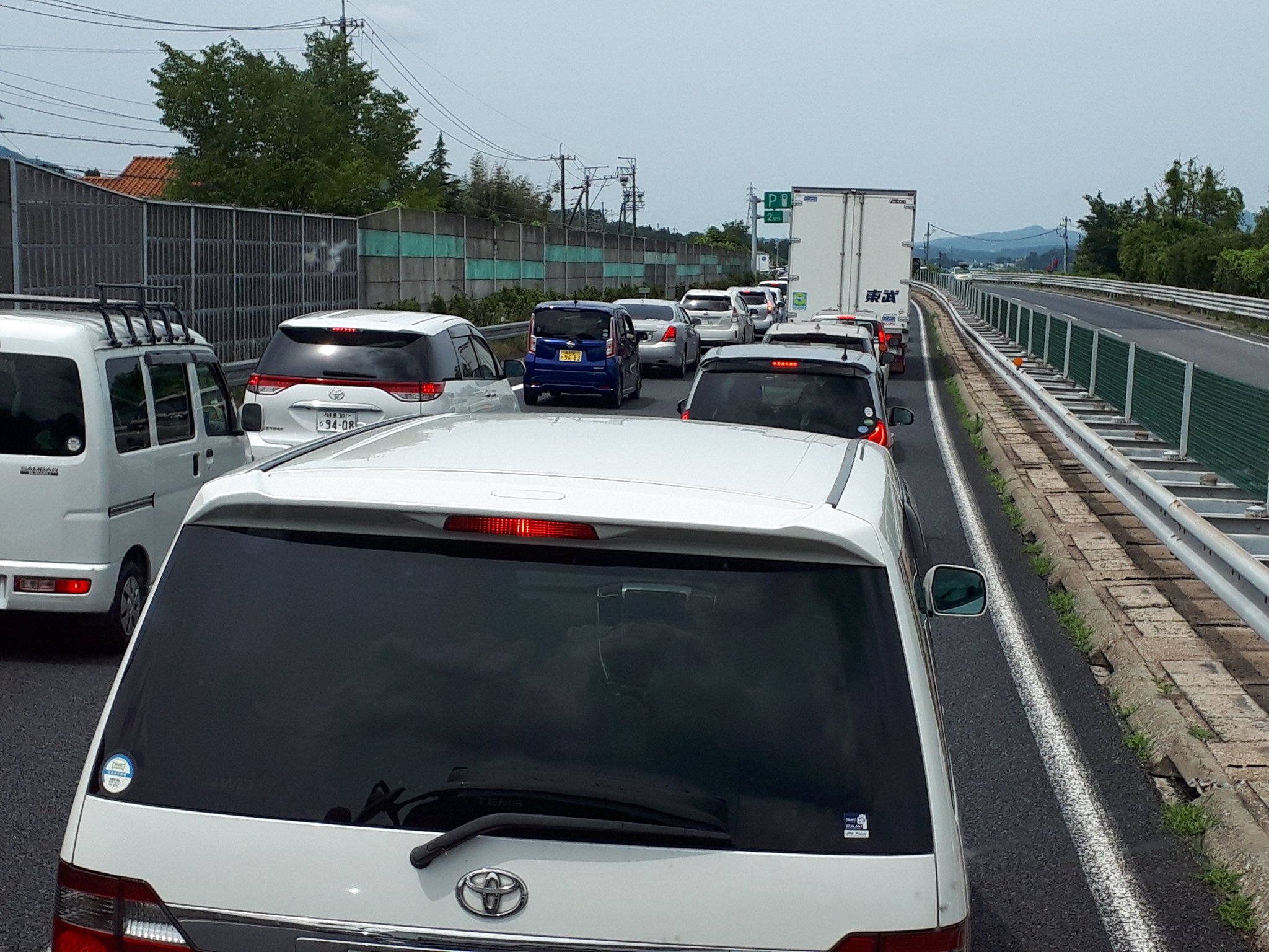 画像 高速中央道下り中津川から恵那事故のため通行止めまさかと思って突っ込んだら大渋滞(つд；*)高速中央道