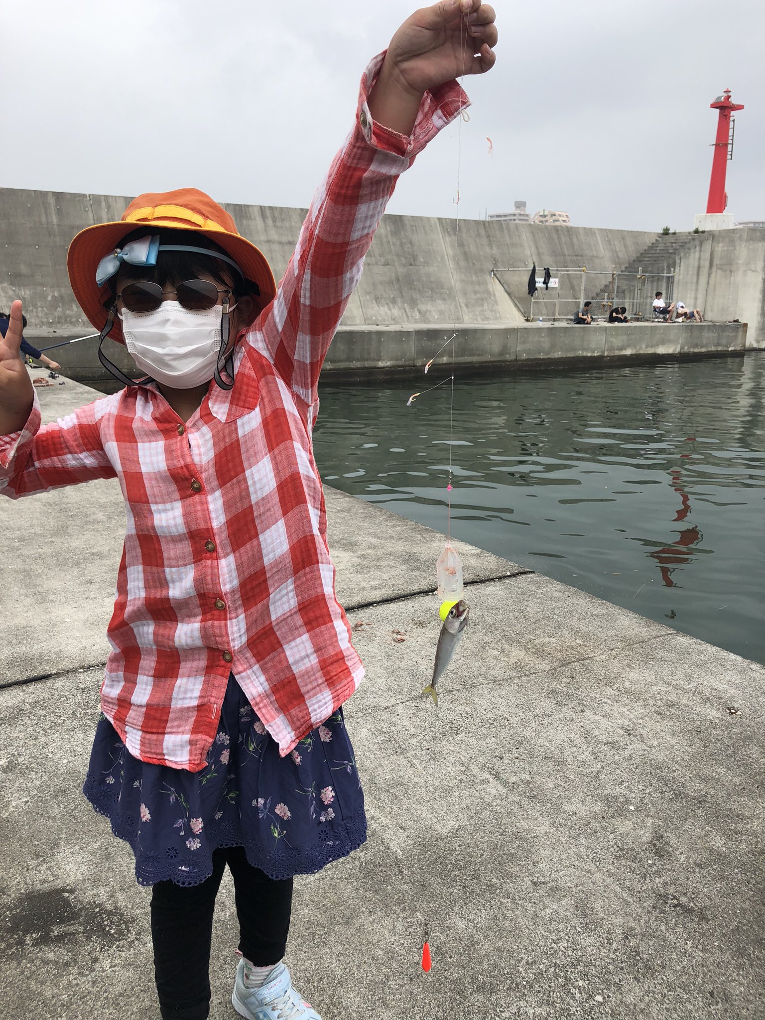 イェーガー 江ノ島でサビキ釣り しようかと思ってきたけど 堤防がめちゃ混みで入れなかったので 近くの腰越漁港 なんとか家族に小鯖を釣らせた 観光もするので釣りは朝だけ 片付けてたら群れが回遊してきたらしく 周りが釣れ始める まぁこんな
