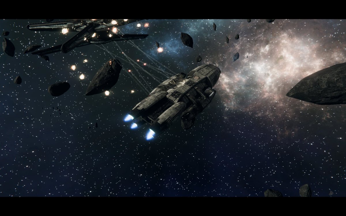 BsgDeadlock's tweet photo. "New DRADIS contact! Cylon basestar, unknown configuration."
"Gun batteries, stand by for target bearing..."
"All batteries, weapons free..."
#BSG #BattlestarGalactica #BSGDeadlock #SoSayWeAll https://t.co/YqSLOfiQmg