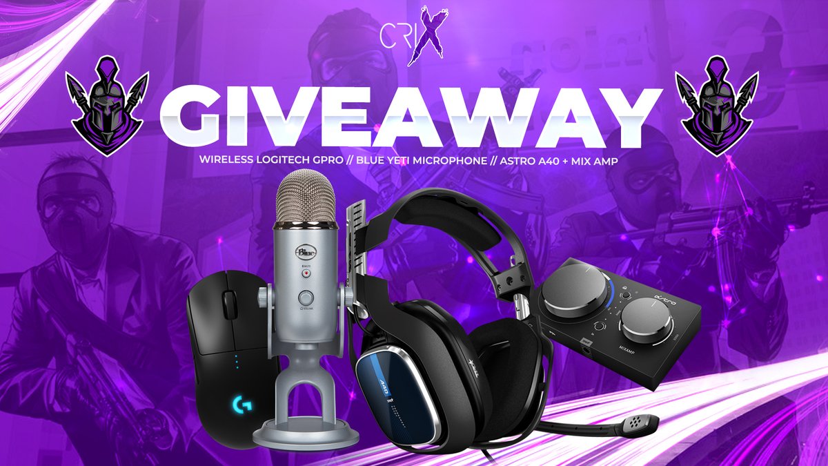 VastGG's tweet photo. 🎧 Headset, Mic, &amp; Mouse #Giveaway

🤳 Like &amp; RT
💬 Reply with #CrixTwitch
🥰 Follow @Crix_TV

⬇ Enter Here ⬇ #ad
https://t.co/ftukvTDbSp https://t.co/Ydk9KeQyPk