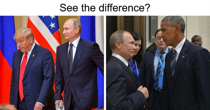 LuisSalchi's tweet photo. #TraitorTrump
Which president is the leader of the free world, and which one is the butt-licking lapdog? https://t.co/BU6kzjPsI9
