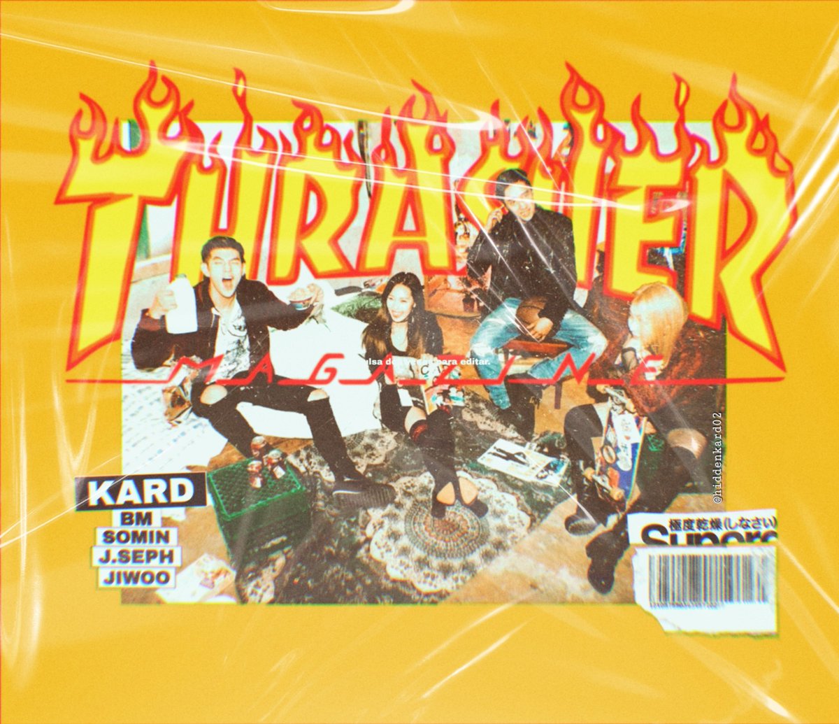 hiddenkard02's tweet photo. KARD - PORTADA THRASHER
#BM #SOMIN #JIWOO #JSEPH #KARD 
[ ABRO HILO ] https://t.co/5dk89ox5y3