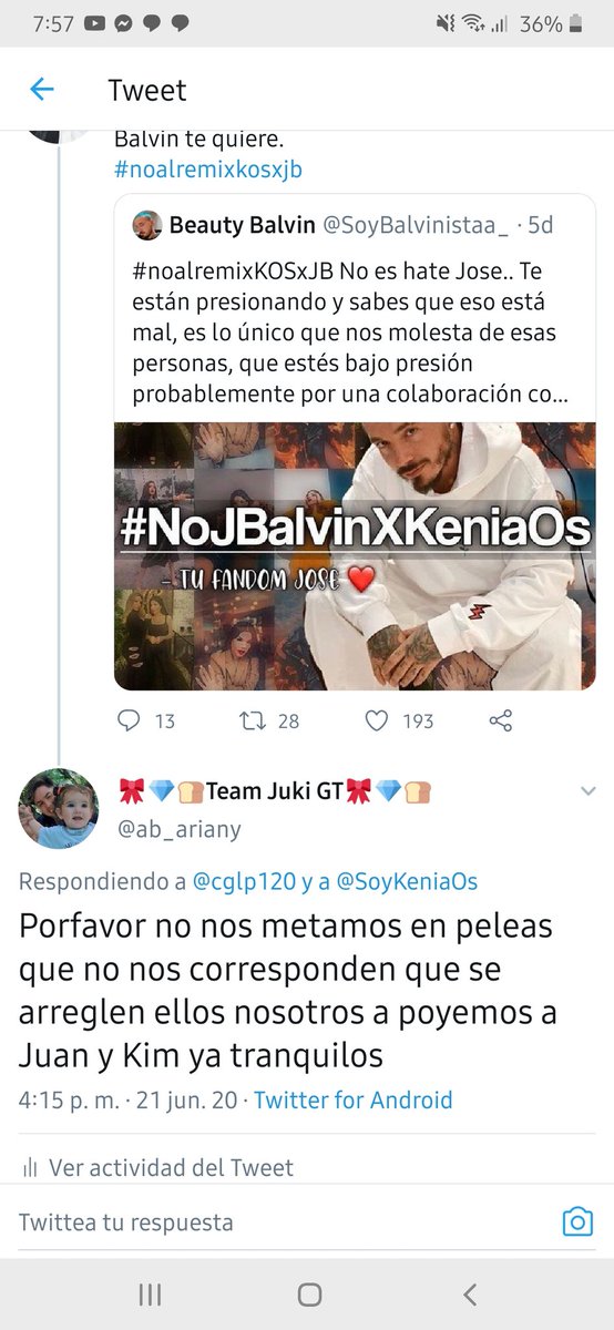 ab_ariany's tweet photo. @AlexaKen94 @javihoyos No me gustan las peleas ya quisiera que ambos fandom no se tiren más hate, ambas van a brillar a su manera apoyemos a cada uno como se debe https://t.co/YNsN4CzqvO