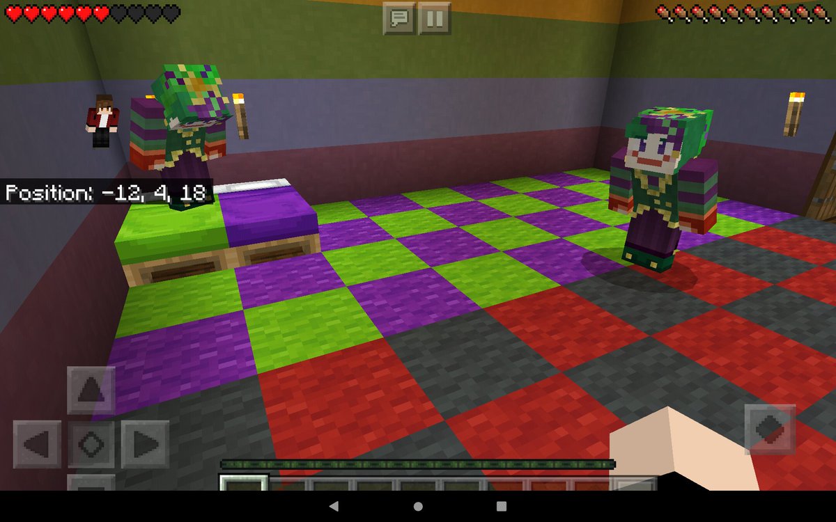 Maxienap's tweet photo. Oh shit, I forgot this happened.

 Me and my friends were role-playing as Jon, Bryan and so random girl. The one on the bed changed their skin because something happened, then this screen shot is the result. https://t.co/jf2A2rTaIT