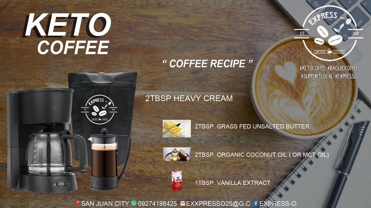 ex_pre_sso's tweet photo. A recipe for a keto coffee. ❤️

#ketocoffee #supportlocal #expresso https://t.co/xBeFrn5JeK