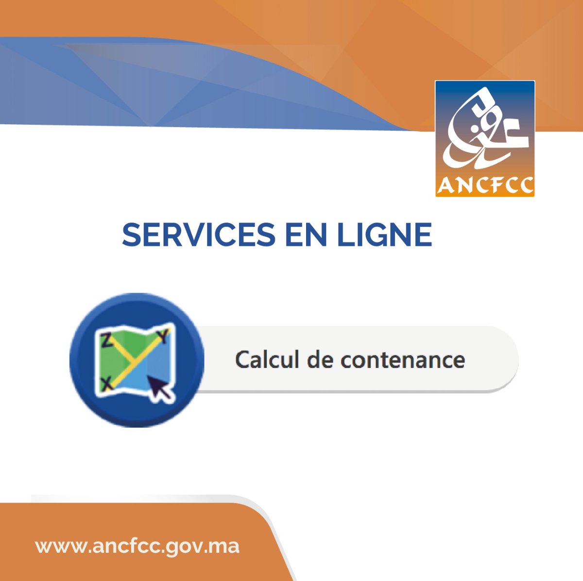 ANCFCC2's tweet photo. Cet espace est dédié à la commande et à la livraison en ligne du calcul de contenance.
Plus d'informations sur le site https://t.co/9v5xDLIraO
#ANCFCC #immatriculation #foncier #maroc
Translate Tweet https://t.co/aN0vJebbca