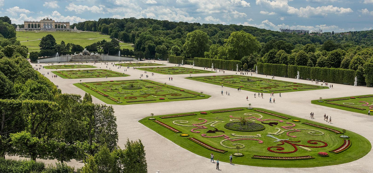 Schönbrunn Park, Vienna:Beautifully manicured gardens around a stunning palace. Not the best grass to sit on but stunning overall nonetheless.