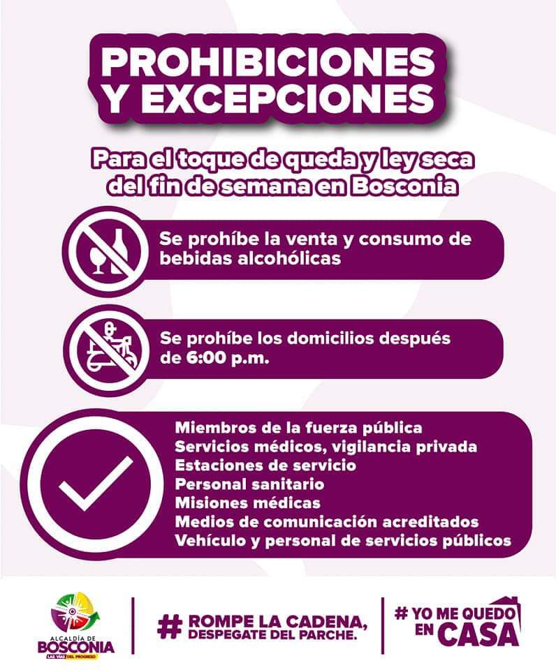 ABosconia's tweet photo. #CONFINAMIENTO POR LA VIDA || Toque de queda y ley seca (Decreto 267 de 2020)  desde el viernes 26 al 30 de junio, de 6:00 p.m. a 6: a.m., que prohíbe la circulación de personas y vehículos. @edulfovillar
#LasViasDelProgreso
#YoMeQuedoEnCasa https://t.co/iUEUlys3o6