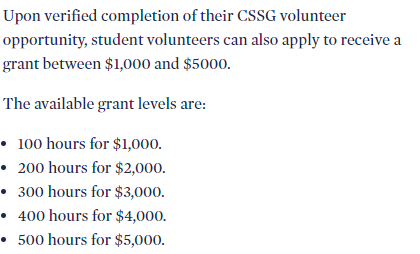 The payout to students is based on hours worked, which means *that* has to be monitored to. What evidence is there WE has the ability.capacity to do this over thousands of different organizations?