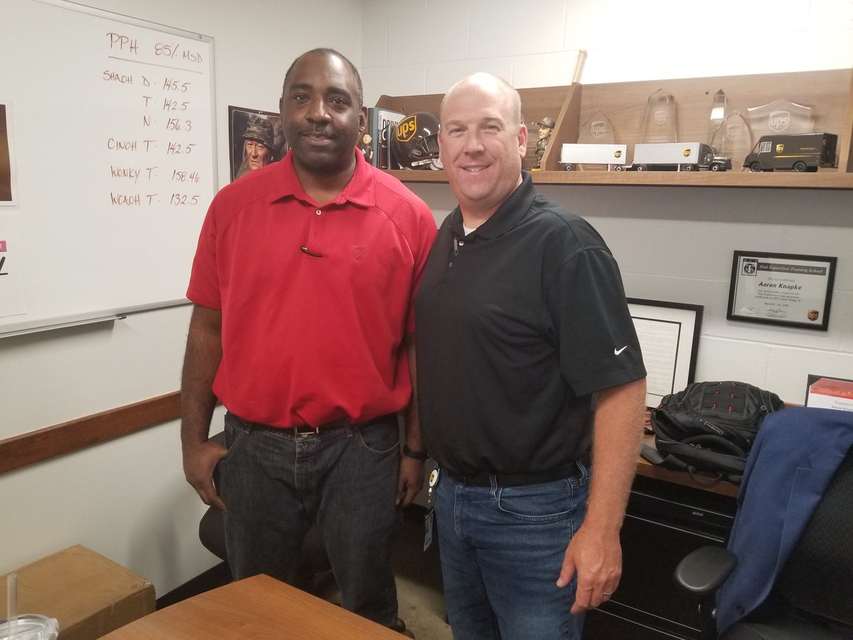 The Best of Times for the SWO Hub Division.  Aaron Knapke just promoted Richwood's newest full-time supervisor...Congrats to Demetrius Thomas.  The future is bright!!!!
