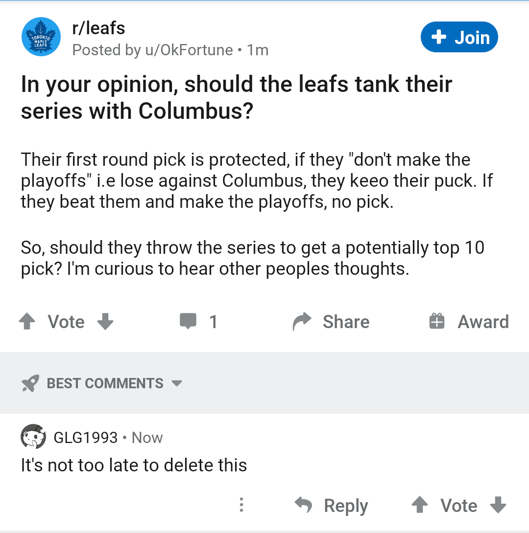 rslashleafs tweet picture