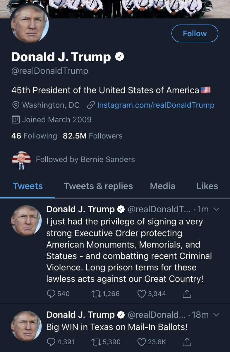 Sarah62075856's tweet image. i can't believe there's someone continuing to tweet from Donald Trumps account pretending he's still alive, that's so cruel to his family, i know it's hard to accept but this is real #riptrump #ripdonaldtrump