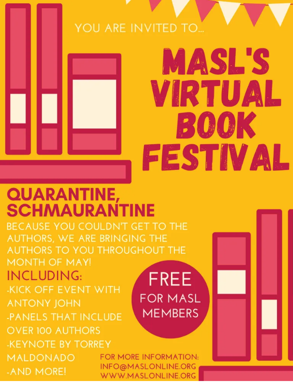 Not able to participate in the recent MASL Virtual Book Festival? As a reminder, recordings of these virtual author visits are available on the MASL website! Please note: members only site: bit.ly/2ZghyfM.