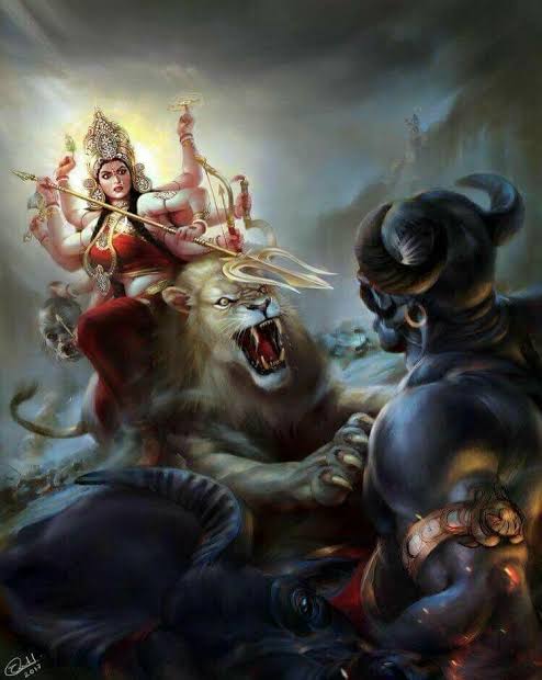 As Durga, she is the mother of the entire world. The protector of her children, all of us. All the animals and plants.