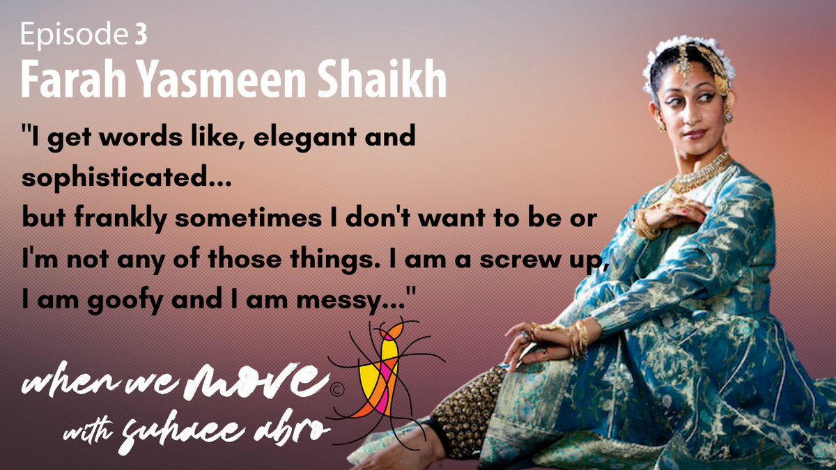 Episode 3 of my #podcast is with the lovely #FarahYasmeenShaikh - to listen to it go on: suhaee.com/podcast/

To watch it:
youtube.com/watch?v=f5Uaw4…

#Dance #Kathak #conversation #artists