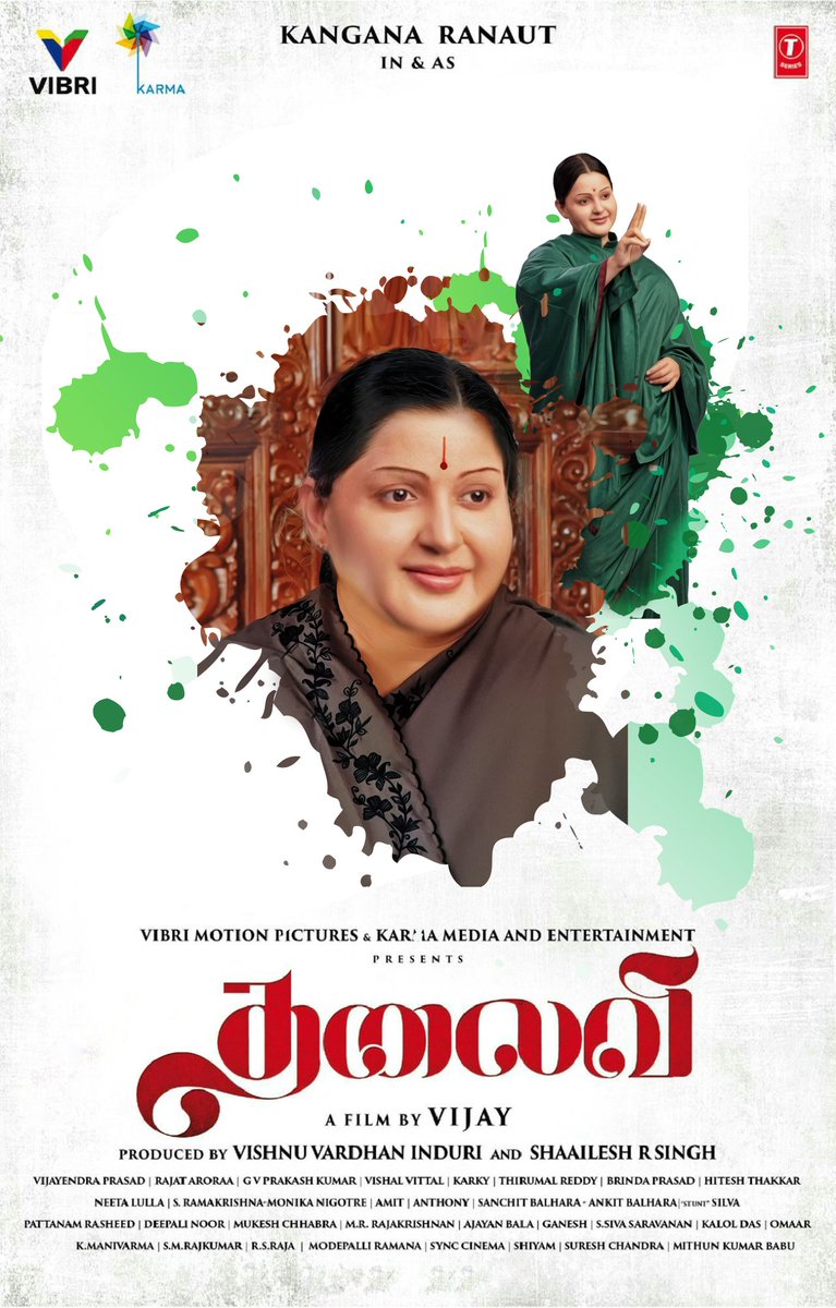 MithunCreativeW's tweet photo. #Thalaivi is upcoming biopic of late tn cm #jayalalithaa , here's another glimpse of #KanganaRanaut look. #jayalalithaabiopic @kangana_ranautt
@KanganaTeam #Vijay @vishinduri @ShaaileshRSingh @BrindaPrasad1 @thearvindswami @itsBhushanKumar @KarmaMediaent @TSeries @vibri_media https://t.co/Ymn2dcPTJ8