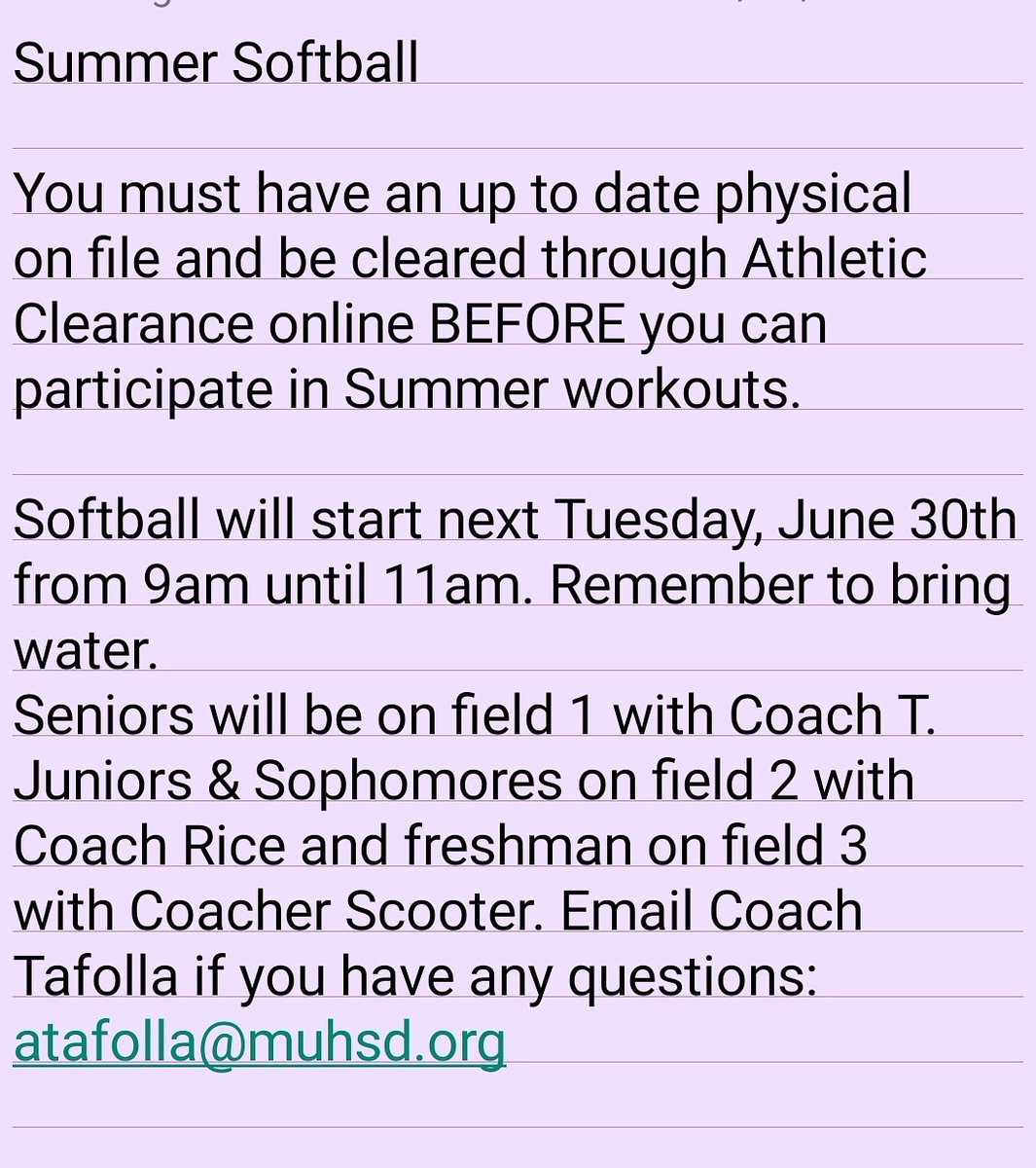 LHS Softball tweet media