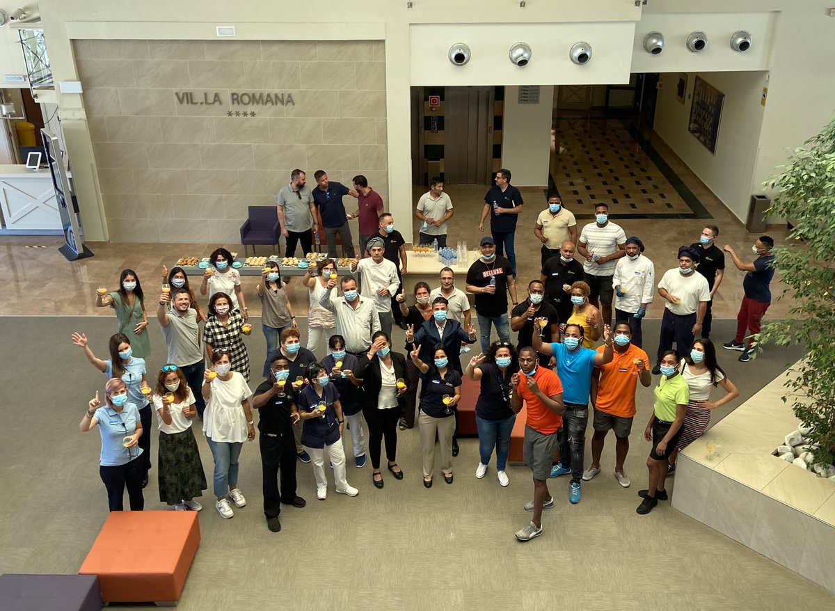 Qué bonito el día de hoy, gracias equipo por vuestro esfuerzo y complicidad!! Os esperamos en Ohtels Vil.la Romana!!