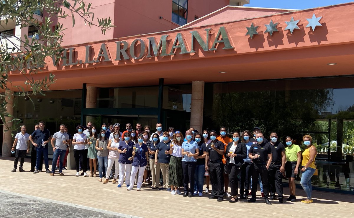 raulcozar7's tweet photo. Qué bonito el día de hoy, gracias equipo por vuestro esfuerzo y complicidad!! Os esperamos en Ohtels https://t.co/v7MbFwF5kN Romana!! https://t.co/HCP1T1Ueyw