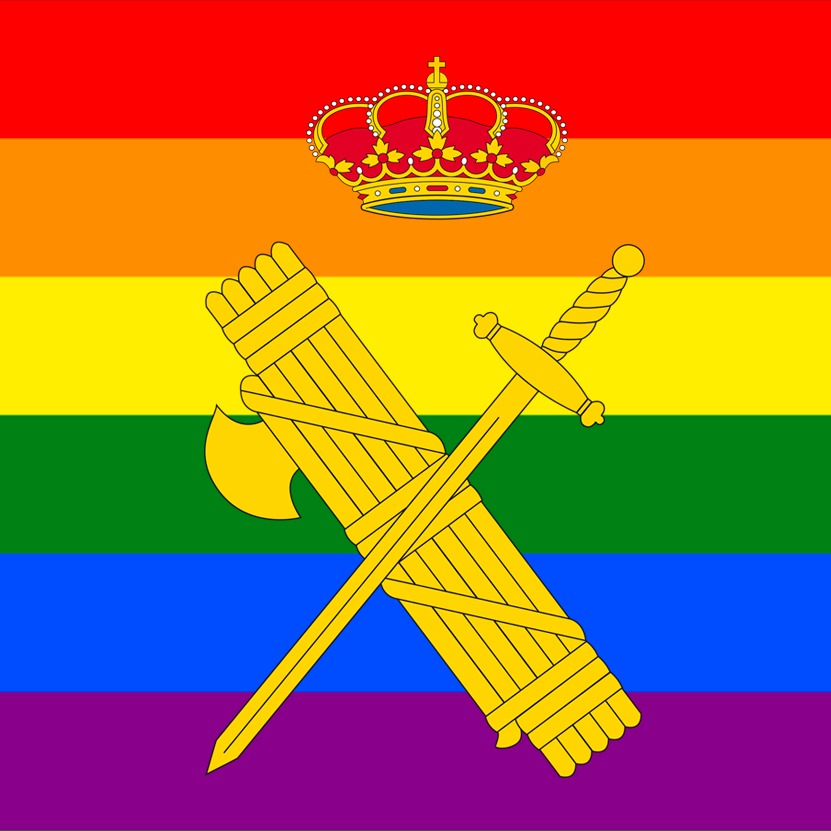 La Guardia Civil en su twitter celebrando la víspera del día del orgullo gay EbeGLr4XsAgXSA1?format=jpg&name=900x900