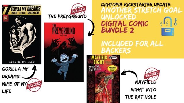 farhanq_uk's tweet photo. We just passed the 3rd stretch goal on the #DigitopiaComic #Kickstarter - that means these 3 digital #comics are now included with every reward tier
Yes, that's correct, 6 extra #digital #comicbooks included with your reward - we close this weekend!
https://t.co/aLq2jQrRWo https://t.co/mRCPlGwiK1