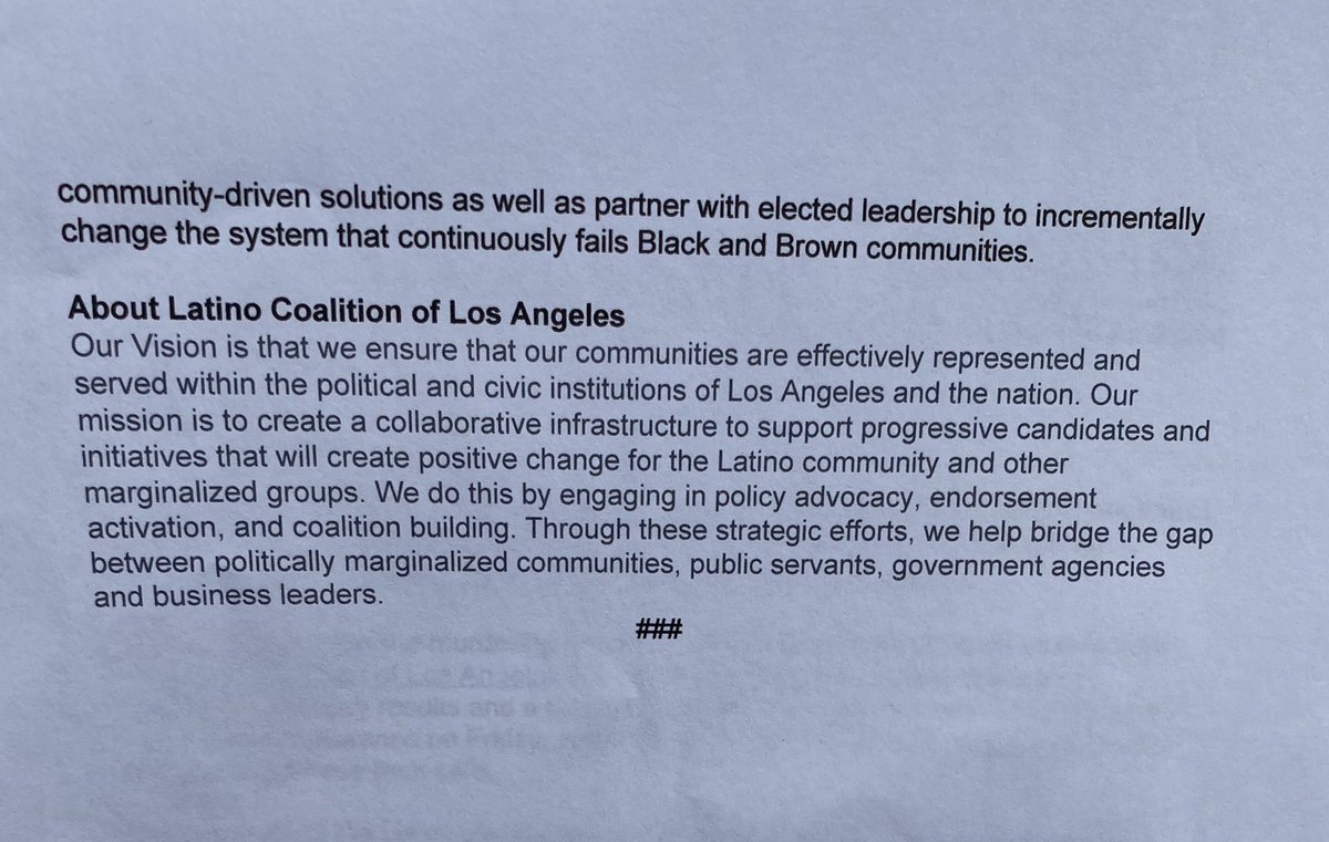 The press conference was organized by  @lacoalition_ they read out this press release, here it is with their demands and Info for you to read.