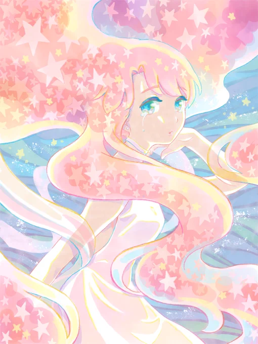 織姫

#七夕 #イラスト #illustration #イオフィエル #AdobeFresco 