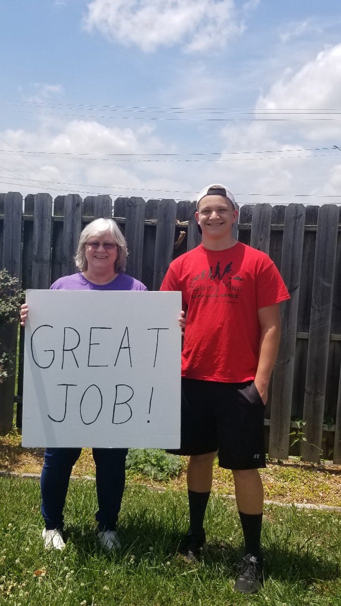 iamrodneysmith's tweet image. Roger Has now officially completed the 50 yard challenge by mowing his 50th lawn today . Saturday morning I will present him his brand new lawn mower , weed eater &amp;amp; blower