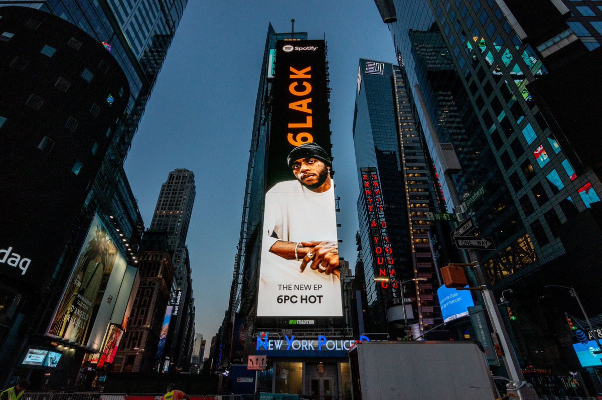 6LACK's tweet image. thank you @spotify🙏🏾 #6pcHot