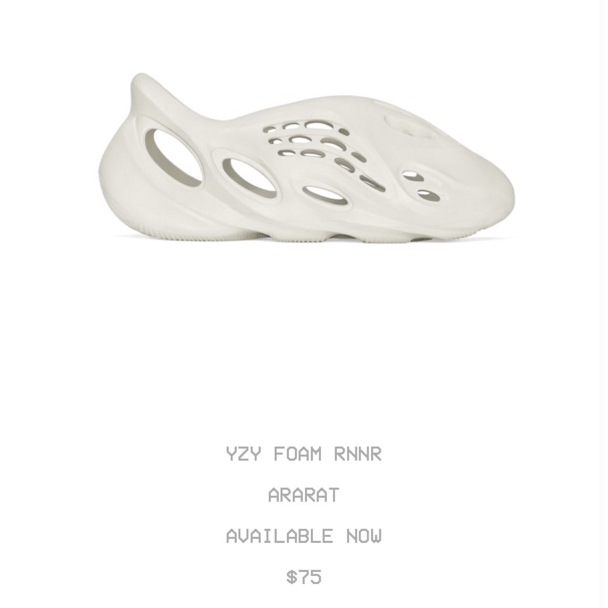 Yeezy supply store foam runner