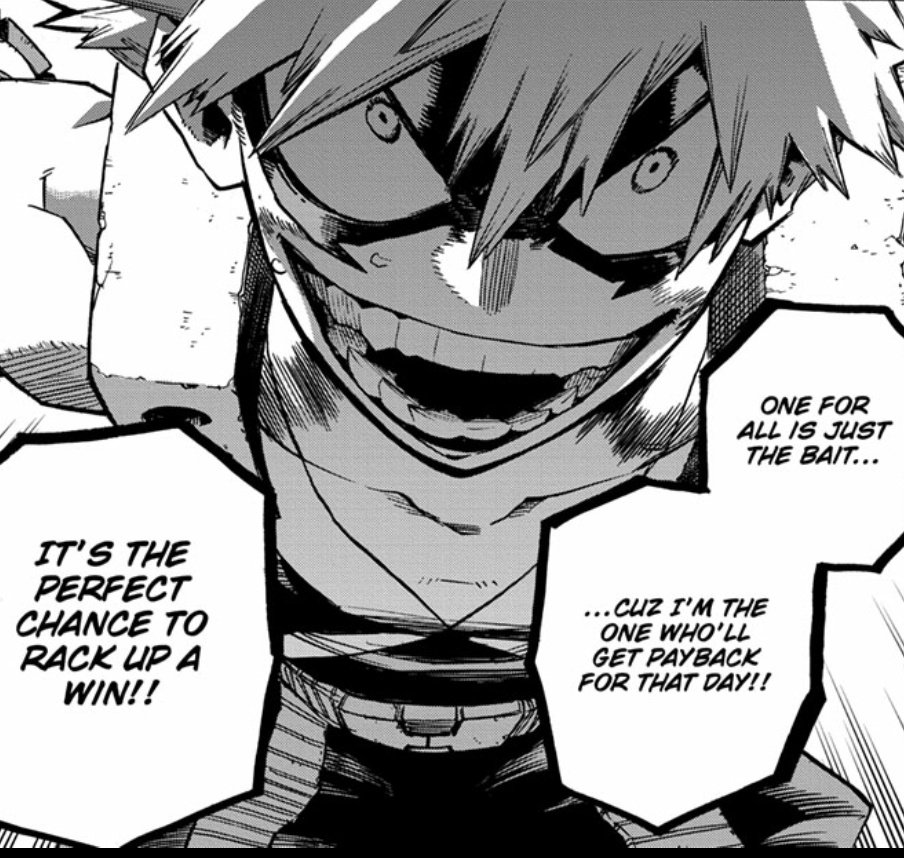 My point: Aizawa doing all this, just standing up for what he genuinely believes about Bakugou in front of the country 2 times. Looking at Bakugou from a realistic lens. Just being there.Made Bkg go from wanting to fight shiggy for payback to wanting to protect Aizawa