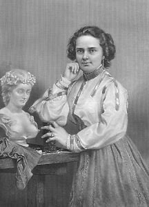 Harriet Hosmer (1830-1908) She’s apparently the FIRST pro female sculptor. Her work was primarily neoclassical. She also designed machines, pioneering a mechanical process for turning limestone into marble. For 25 years she was romantically involved with Louisa, Lady Ashburton