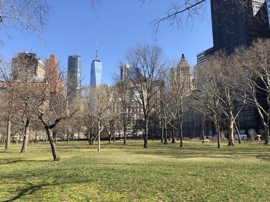 Battery Park, New York:Quite nice actually! A bit sandwiched between the downtown and the water, but has good views of both, and isn't super crowded (though tourist groups off to the Statue of Liberty are annoying).