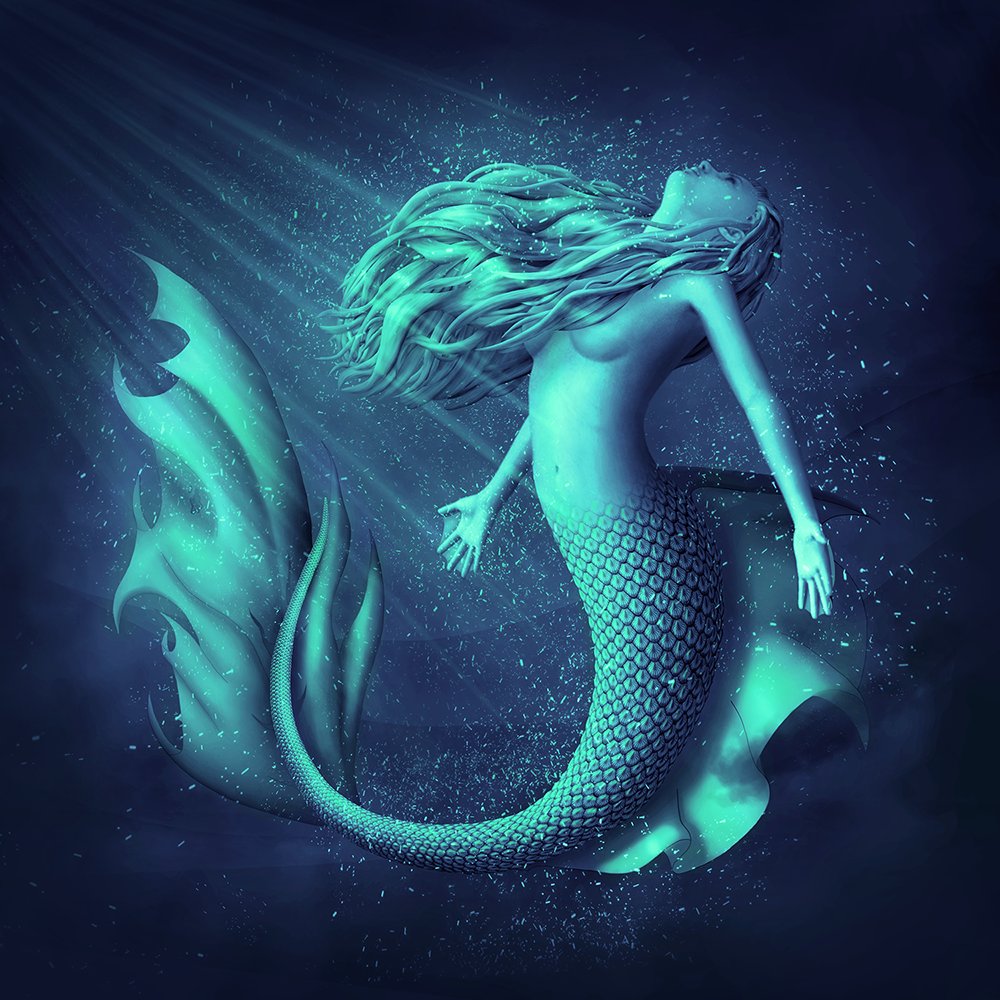 Day 5! Today I added the scales. Tomorrow I'll add more detail to the hair and to the fins :) #hairstylewithstyle <a href="/PaintableCC/">Paintable</a>