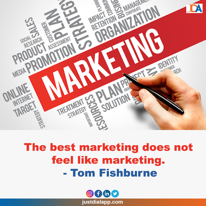 ourjustdialapp's tweet photo. There is a rule of marketing that if you want to sell your product, tell people why they should buy it. Don’t push your products or services.Always remember to focus more on spreading the information and spending less energy on promotions.
#justdialapp#businesszon#marketing https://t.co/Q1KwHRhI5w
